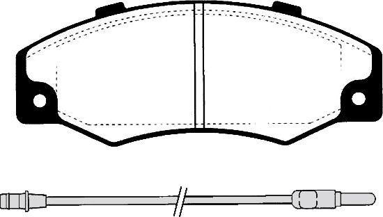 Technika 01010A - Brake Pad Set, disc brake autospares.lv