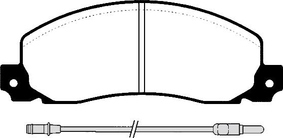 Technika 01034 - Brake Pad Set, disc brake autospares.lv