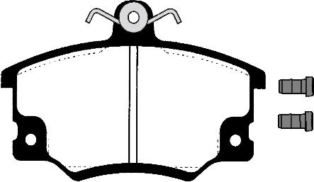 Technika 01025 - Brake Pad Set, disc brake autospares.lv