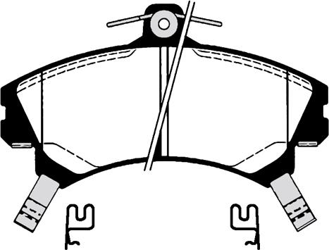 Technika 01154 - Brake Pad Set, disc brake autospares.lv