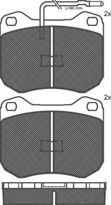 Technika 01150 - Brake Pad Set, disc brake autospares.lv