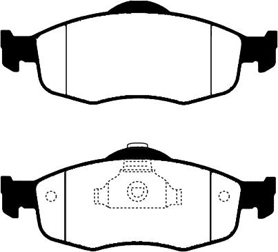 Technika 01151 - Brake Pad Set, disc brake autospares.lv