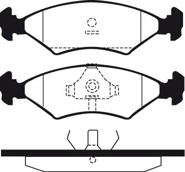 Metzger 028510 - Brake Pad Set, disc brake autospares.lv