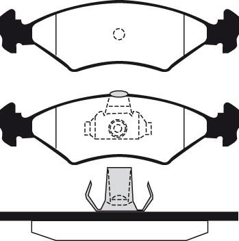 Technika 01115 - Brake Pad Set, disc brake autospares.lv