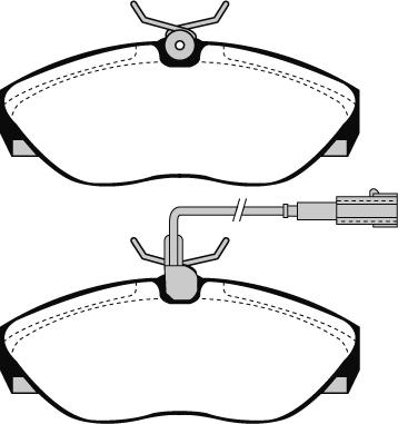 Starline BD S765P - Brake Pad Set, disc brake autospares.lv