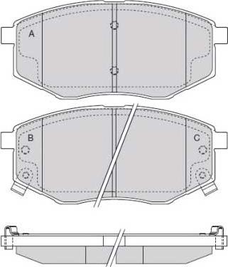 Technika 01896 - Brake Pad Set, disc brake autospares.lv