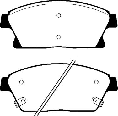 HELLA T1959 - Brake Pad Set, disc brake autospares.lv