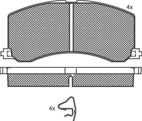 Technika 01346 - Brake Pad Set, disc brake autospares.lv