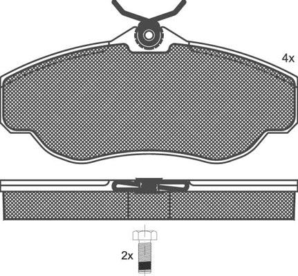 Technika 01341 - Brake Pad Set, disc brake autospares.lv