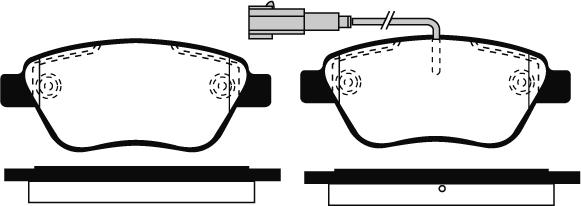 Technika 01343 - Brake Pad Set, disc brake autospares.lv