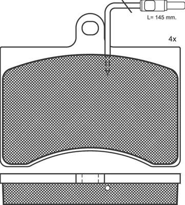 FORMA 159 - Brake Pad Set, disc brake autospares.lv