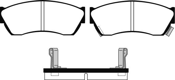 Technika 01313 - Brake Pad Set, disc brake autospares.lv