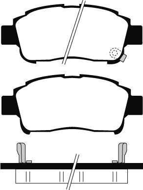 Equal Quality PF1103 - Brake Pad Set, disc brake autospares.lv