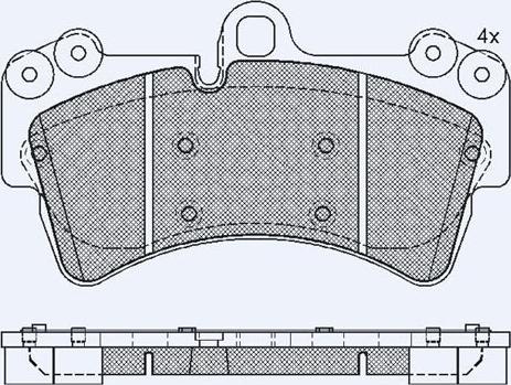 Technika 01766 - Brake Pad Set, disc brake autospares.lv