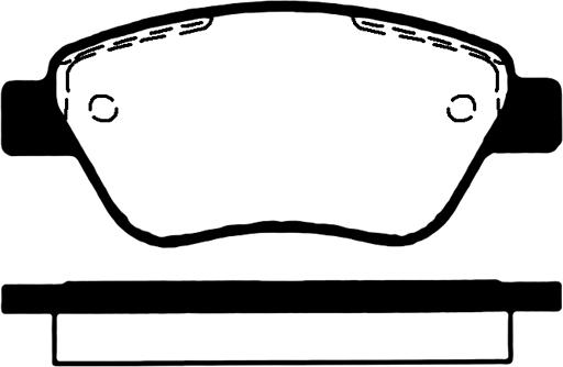 Technika 01713B - Brake Pad Set, disc brake autospares.lv