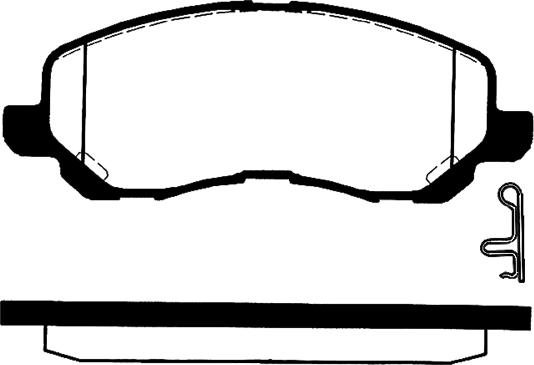 Technika 01789A - Brake Pad Set, disc brake autospares.lv