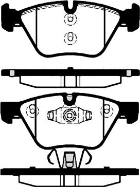 Technika 01725A - Brake Pad Set, disc brake autospares.lv