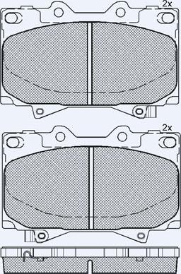 BENDIX 572451B - Brake Pad Set, disc brake autospares.lv