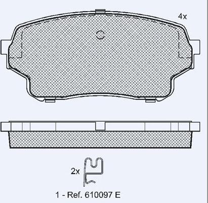 Technika 01773 - Brake Pad Set, disc brake autospares.lv