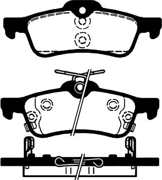 Technika 02402 - Brake Pad Set, disc brake autospares.lv