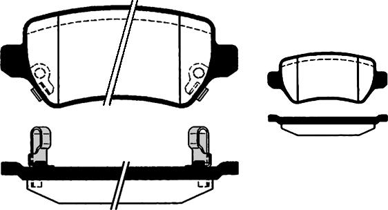Magneti Marelli 363700205158 - Brake Pad Set, disc brake autospares.lv