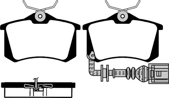 FTE 9005089 - Brake Pad Set, disc brake autospares.lv