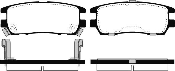 Technika 02049 - Brake Pad Set, disc brake autospares.lv