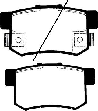 Technika 02040 - Brake Pad Set, disc brake autospares.lv