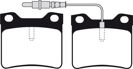 BETTAPARTS BDP619 - Brake Pad Set, disc brake autospares.lv