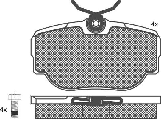 Technika 02070 - Brake Pad Set, disc brake autospares.lv