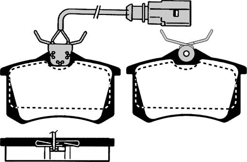 Omnicraft 2454031 - Brake Pad Set, disc brake autospares.lv