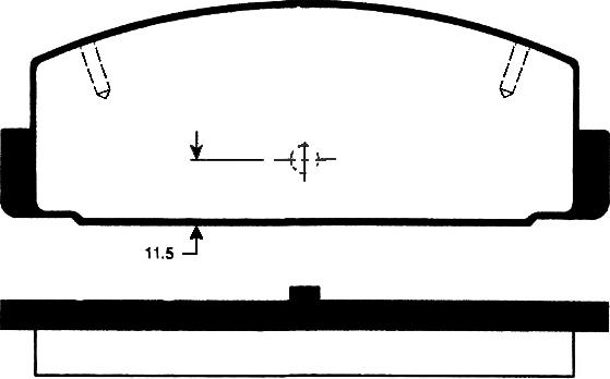 Technika 02146 - Brake Pad Set, disc brake autospares.lv