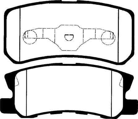 Technika 02151 - Brake Pad Set, disc brake autospares.lv