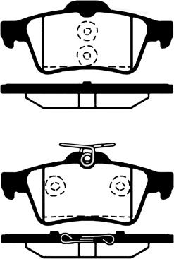 Technika 02168 - Brake Pad Set, disc brake autospares.lv