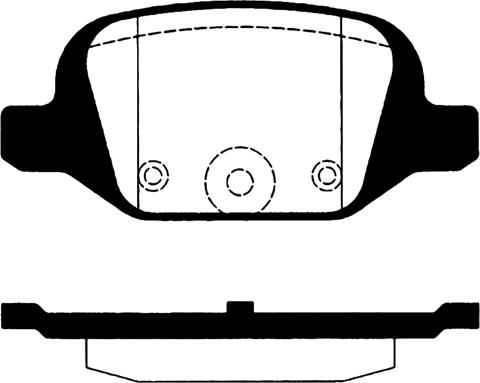 Technika 02102 - Brake Pad Set, disc brake autospares.lv