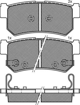 Technika 02171 - Brake Pad Set, disc brake autospares.lv