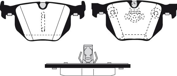 Technika 02173 - Brake Pad Set, disc brake autospares.lv