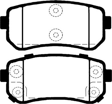 Quinton Hazell BP1681 - Brake Pad Set, disc brake autospares.lv