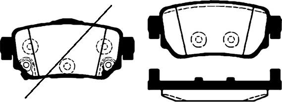 Technika 02315A - Brake Pad Set, disc brake autospares.lv