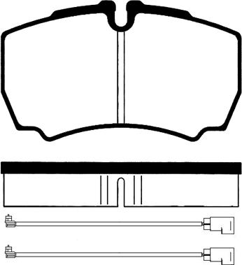 Truckfrenos TFEKBP.232 - Brake Pad Set, disc brake autospares.lv