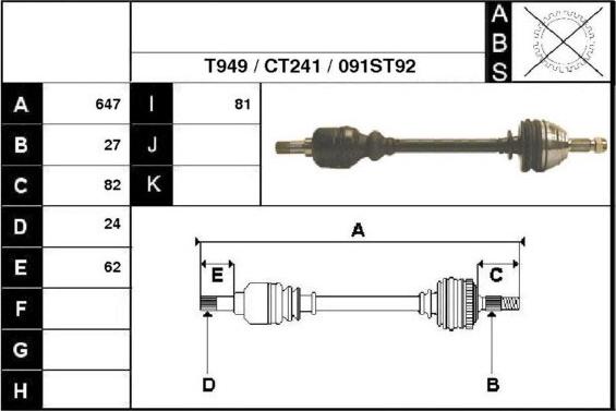 Technika 18091 - Drive Shaft autospares.lv