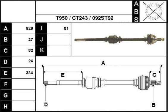 Technika 18092 - Drive Shaft autospares.lv