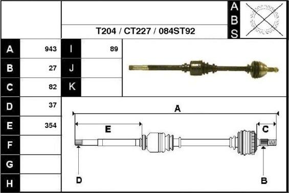 Technika 18084 - Drive Shaft autospares.lv