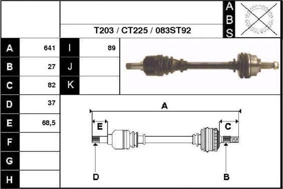 Technika 18083 - Drive Shaft autospares.lv