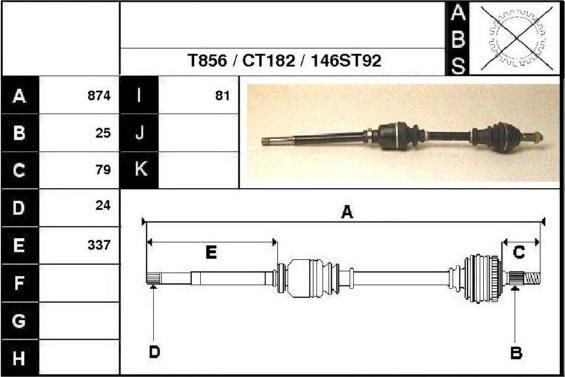 Technika 18146 - Drive Shaft autospares.lv