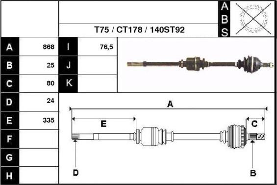 Technika 18140 - Drive Shaft autospares.lv