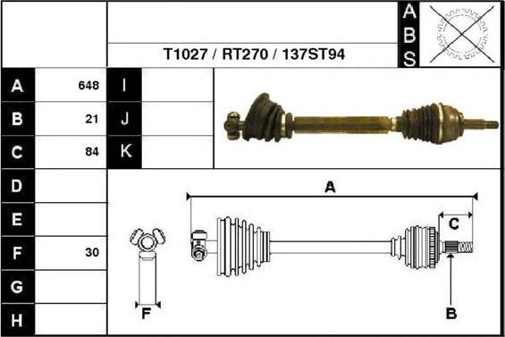 Technika 38137 - Drive Shaft autospares.lv