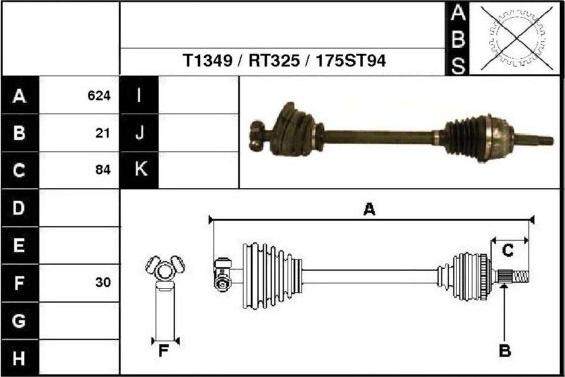 Technika 38175 - Drive Shaft autospares.lv