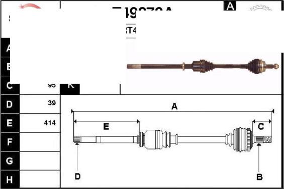 Technika 38270A - Drive Shaft autospares.lv