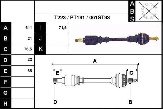 Technika 28061 - Drive Shaft autospares.lv